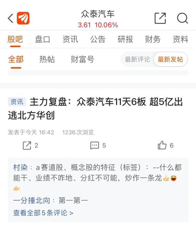 近期A股哪只股票最神奇？当然是新能源“众泰汽车”！有望成妖