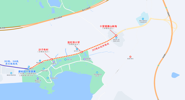 惠州这条公交线路延长，直达海边