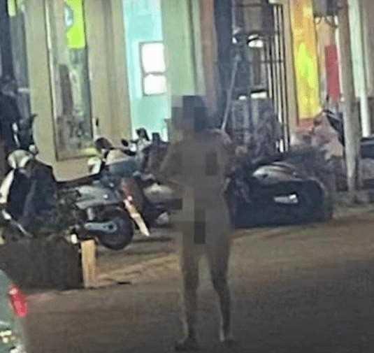 美女全身赤裸在街上自拍，只为报复出轨的男友，网友：作践自己