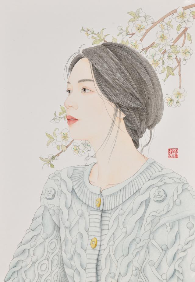 工笔演绎不同时代女性的美｜林泽艺